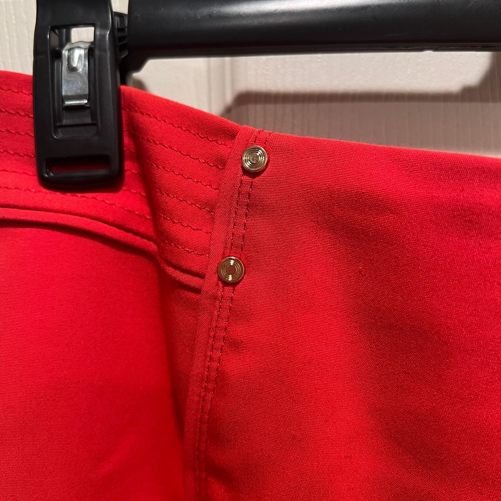 White House Black Market Red-Orange Pencil Skirt Size-8 - Picture 5 of 8